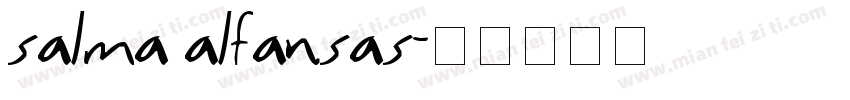salma alfansas字体转换